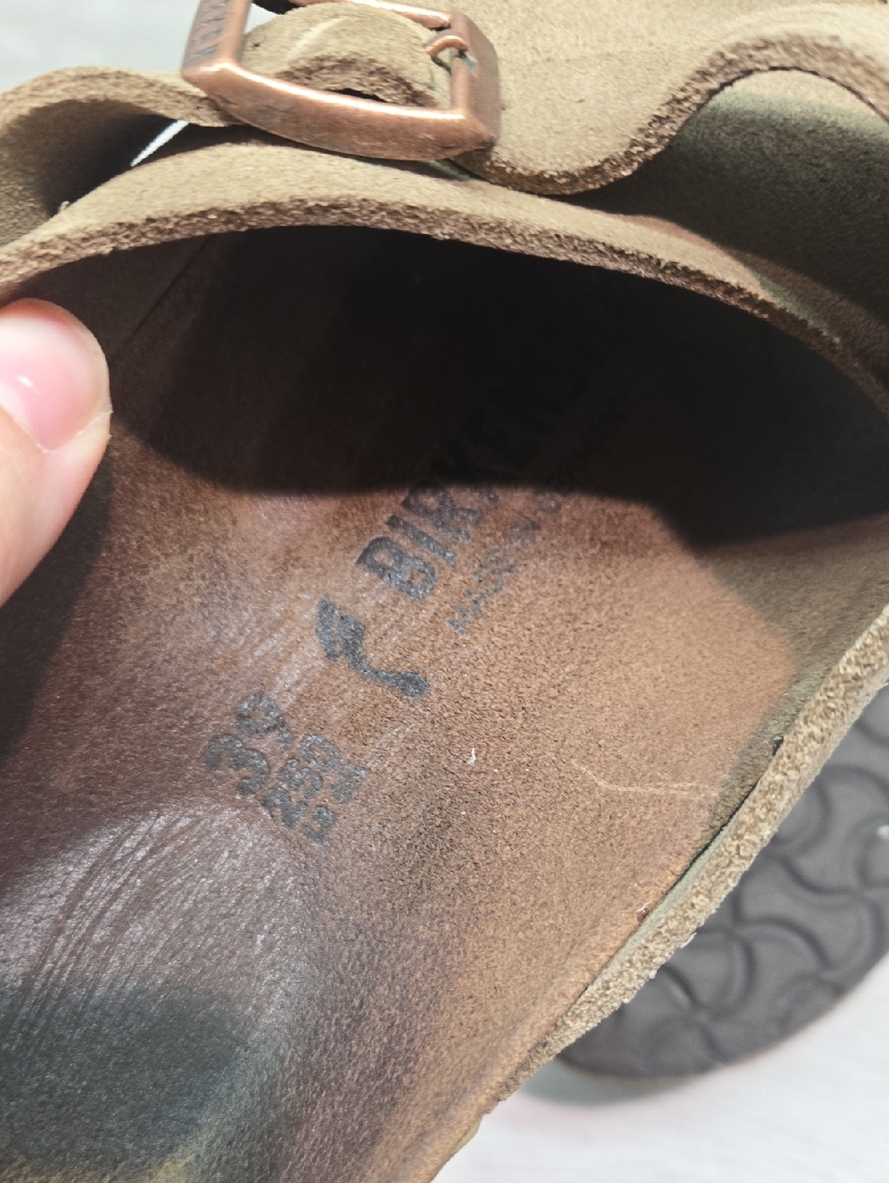 Birkenstock Women Zurich Suede Double-Buckle Slide Sandals Shoes Sz 39/8 Narrow - Picture 10 of 12